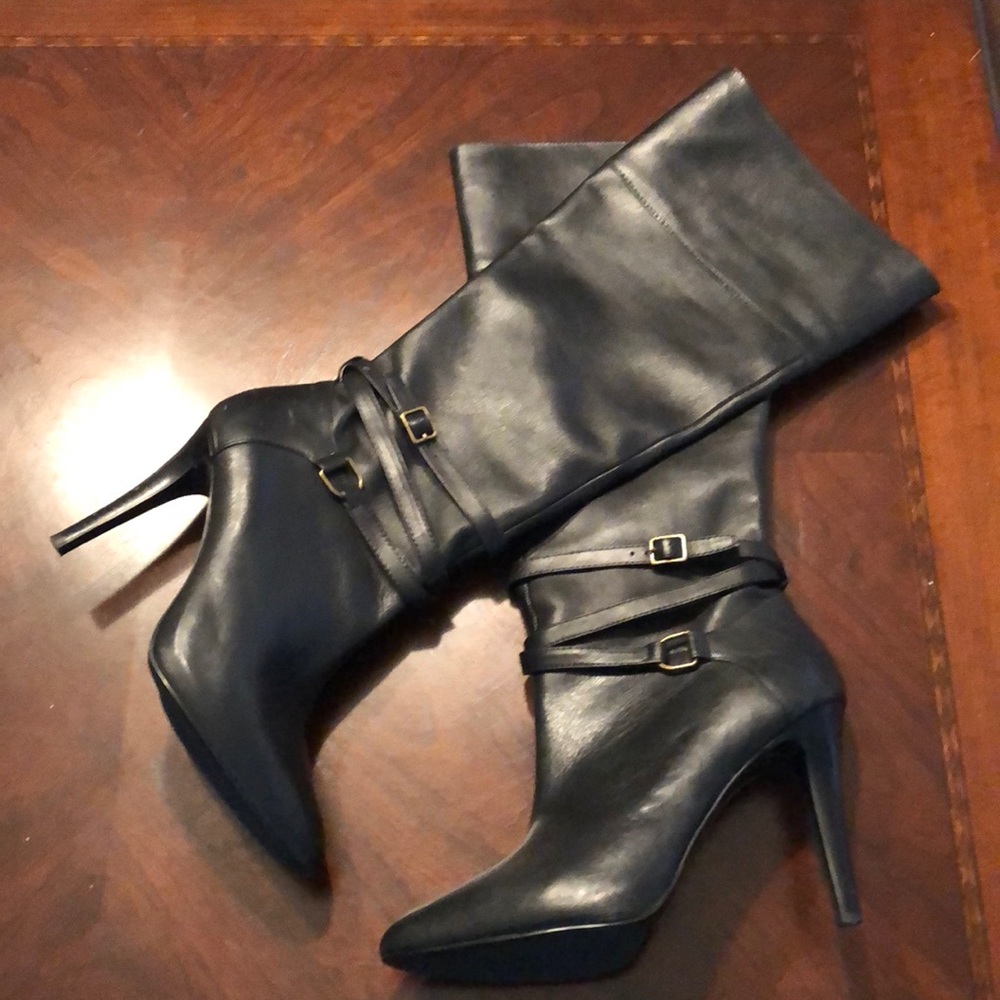Knee high leather boots